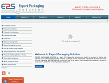 Tablet Screenshot of exportpackagingsolution.com